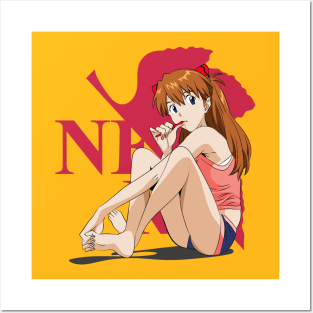 Morning Routine with Asuka langley - Neon Genesis Evangelion Posters and Art